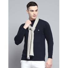 Monte Carlo Men Acrylic Solid Beige Muffler