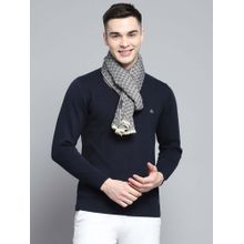 Monte Carlo Men Acrylic Woven Grey Muffler