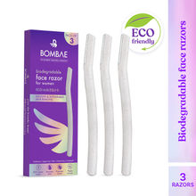 Bombae Biodegradable Face & Eyebrow Razor For Instant Glowing Skin & Hair Removal-Pack Of 3
