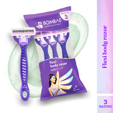 Bombae Reusable Flexi Body Hair Removal Razor For Women - Enriched With Aloe Vera (Pack Of 3)
