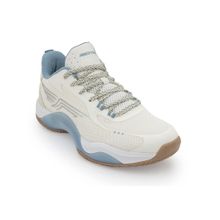 Red Tape Men Lace Up Round Toe White and Blue Sneakers