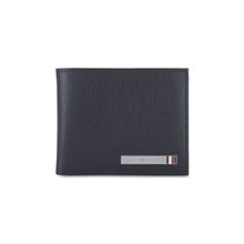 Tommy Hilfiger Marc Men Leather Slimfold Wallet - Navy Blue - 8 Card Slots