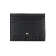 Tommy Hilfiger Alsace Men Leather Card Holder - Black