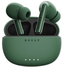 Boult Audio AirBass W20 with Zen ENC Mic, 32H Battery Life, 5.3v Bluetooth Headset (Pine Green)