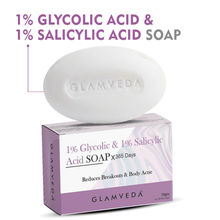 Glamveda 1% Glycolic Acid & 1% Salicylic Acid Body Acne Soap