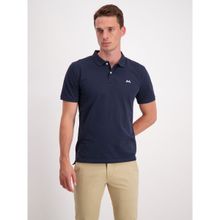 LINDBERGH Blue Solid Polo Collar T Shirt