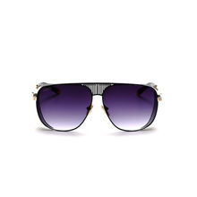 Scott Blue Lens Aviator UV Protected Sunglass Full Rim Black Frame With UV Protection