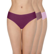 Amante Solid Low Rise Cotton Bikini Panties (Pack of 3)