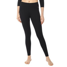 Amante Solid Mid Rise Ankle Length LuxeHeat Thermal Leggings