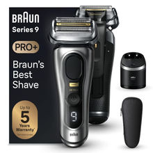 Braun Series 9 Pro 9567CC Electric Shaver for Men, Wet & Dry, Precision Trimmer, Silver, Gentle Skin