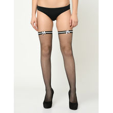 Da Intimo Lace Thigh High Stockings - Black (Free Size)