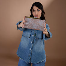 Juicy Couture Pink Embellished Pu Clutch and Detachable Chain Strap