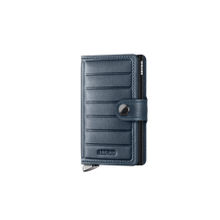 Secrid Mini Wallet Embossed Lines Mei-Blue