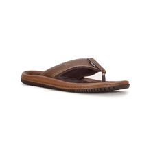 Bata Men Brown Round Toe Sandals