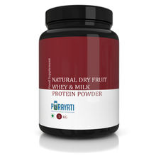Purayati Natural Dry Fruit Whey & Milk Protein Powder - 1 Kg