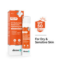 The Derma Co 1% Hyaluronic Sunscreen Hydrating Gel Spf 50 Pa++++ For Dry & Sen... - In-Vivo tested