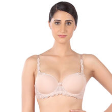 Triumph Modern Finesse 01 Wired Padded Spacer Design Big-Cup T-Shirt Bra - Nude