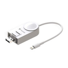 RAEGR Arc 450 Portable Apple Watch Charger, Wireless iWatch Charger with Cable - White