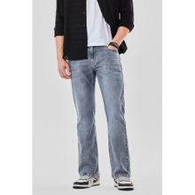 Snitch Light Grey Washed Bootcut Fit Casual Jeans