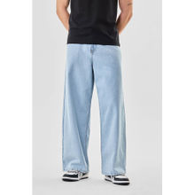 Snitch Light Blue Denim Baggy Fit Casual Jeans