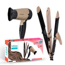 VEGA Hair Dryer and Straightener Combo 3 in 1 Hair Styler & Blooming Air+ Dryer for Women (VGGP-10)