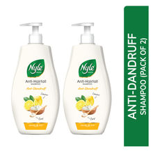 Nyle Naturals Anti Dandruff Shampoo with Lemon and Curd Paraben Free - Pack of 2