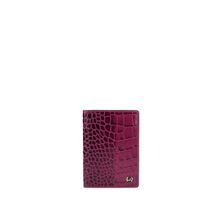 Da Milano Genuine Leather Purple Passport Case