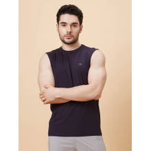 roar for good Men Navy Blue Sleeveless Vest