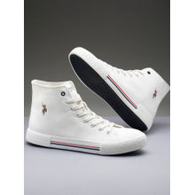 U.S. POLO ASSN. Men VLAIR 2.0 Mid Top White Sneakers