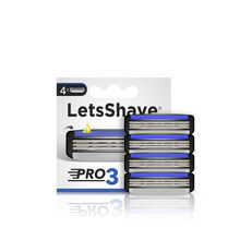 LetsShave Pro 3 Razor Blades (Pack of 4)
