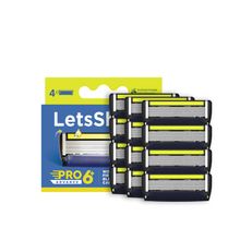 LetsShave Pro 6 Advance Razor Blades (Pack of 10 + Free Pack of 2)