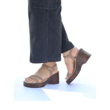 Monrow Marley Beige Wedges Heels
