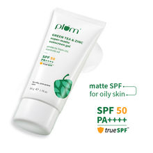 Plum Green Tea & Zinc Super-Matte SPF 50 Sunscreen Gel For Oily, Combination Skin, No White Cast