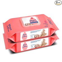Johnsons Baby Skincare Wipes 72N Pack of 2 Super Saver Pack