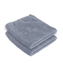 Kuber Industries Face Towel Microfiber 400 GSM Grey (Pack of 2)
