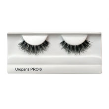 Uroparis Human Hair Eyelashes - PRO 6 / BLACK DOUBLE VOLUME HAIR
