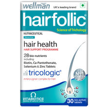 Wellman Hairfollic UK's No.1 Hair Supplement for Men ( Tricologic Formula, 30 Vitamins & Minerals)