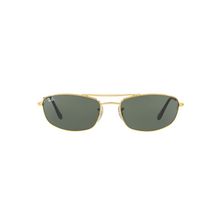 Ray-Ban 0RB3383I Green Highstreet Rectangular Sunglasses (60 mm)
