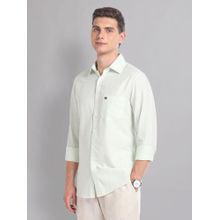 AD By Arvind Green Modern Slim Fit Heathered Summer Casual Shirt