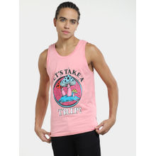 Jack & Jones Men Printed Pink Vest