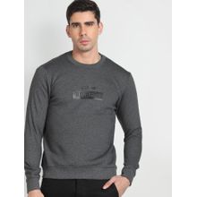 Arrow Newyork Crew Neck Heathered Sweatshirt