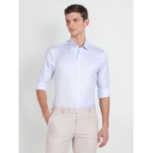 Arrow Patterned Dobby Cotton Shirt