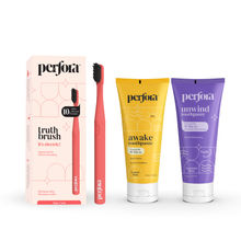 Perfora Electric Toothbrush And Daily Routine Toothpaste Combo - Spicy Coral
