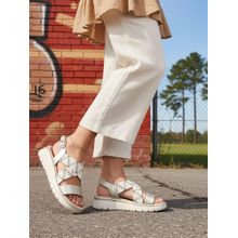 BAGATT Izzy Womens Gold Platforms Sandals