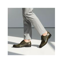 Bugatti Mansueto Flex Dark Green Men Formal Derbies