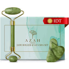 Azah Jade Roller & Gua Sha Face Massage Kit, Reduces Puffiness And Wrinkles, Enhances Glow