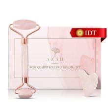 Azah Rose Quartz Face Roller & Gua Sha Set