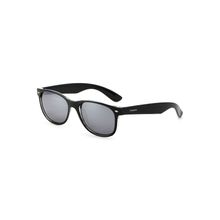 PARIM Polarized Unisex Wayfarer Sunglasses Black Frame / Silver Lenses