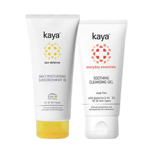 Kaya Combination Skin Cleanser & Sunscreen Combo