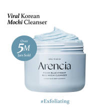 Arencia Fresh Blue Hyssop Rice Mochi Cleanser - Gentle Exfoliating Pore Care Korean Double Cleanser